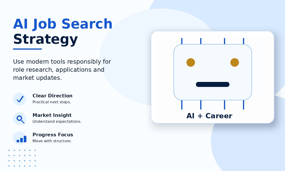 AI job search strategy visual