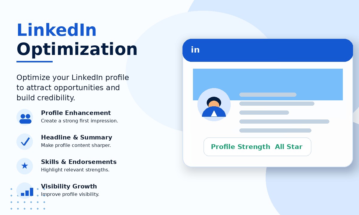 LinkedIn profile optimization visual