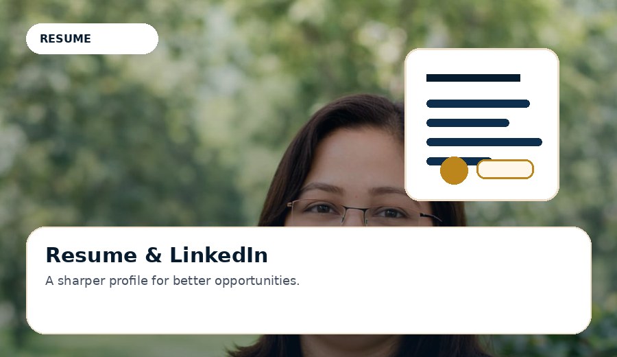 Resume & profile review visual